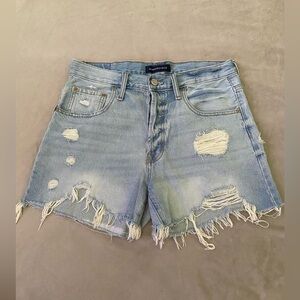 Aeropostale jean shorts with distressed detail size 10